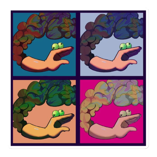 Helping Hand Sticker